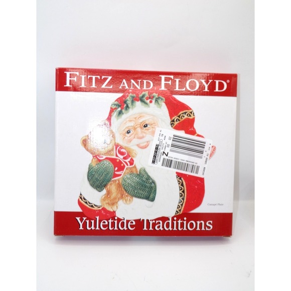 Fitz & Floyd Other - fitz and floyd santa yuletide traditions plate